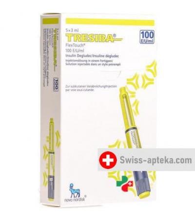 Тресиба готовые 100 E/мл 5 заполненных шприцов 3 мл