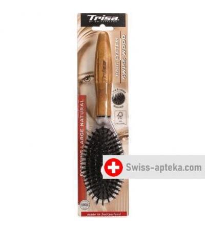 Trisa Swiss Wood Brushing Natural Large