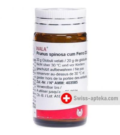 Wala Prunus Spinosa Ferm C Ferro шарики D 3 бутылка 20г
