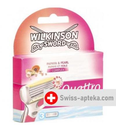 Wilkinson Quattro For Women Ersatzklingen 3 штуки