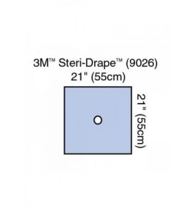 3M Lochtuch ohne Klebezone 55x55cm ø 6x8cm 100 Stk