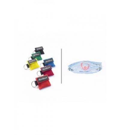 AMBU LIFE KEY Notfall Maske Schlüsselanhänger blau