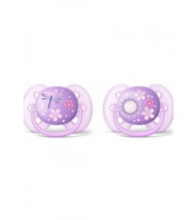 AVENT PHILIPS Beruhigungssauger Ult Sof 6-18M Girl
