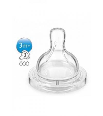 AVENT PHILIPS Klassik-Sauger 3 Loch 2 Stk