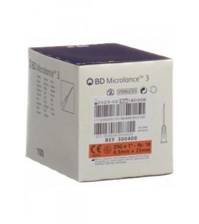 BD MICROLANCE 3 Inj Kanüle 0.50x25mm orang 100 Stk