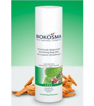 BIOKOSMA Erfrischende Körpermil Sandelholz 200 ml