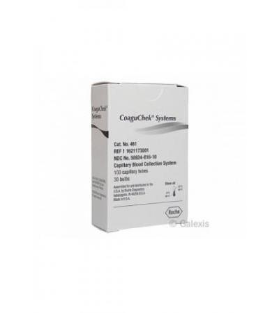 COAGUCHEK Plastik Kapillaren 50 mcl 100 Stk