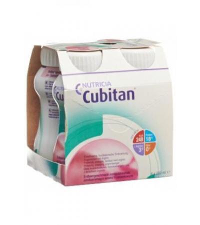 CUBITAN Trinknahrung Erdbeer 4 x 200 ml