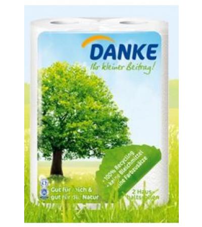 DANKE Haushaltstücher recycl 45 Blatt 2 Stk