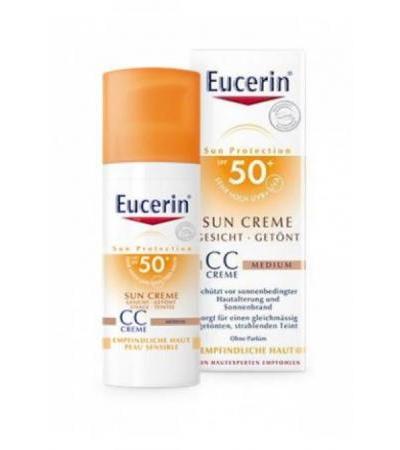 EUCERIN Sun CC getö Gesichtscr Medium LSF50+ 50 ml