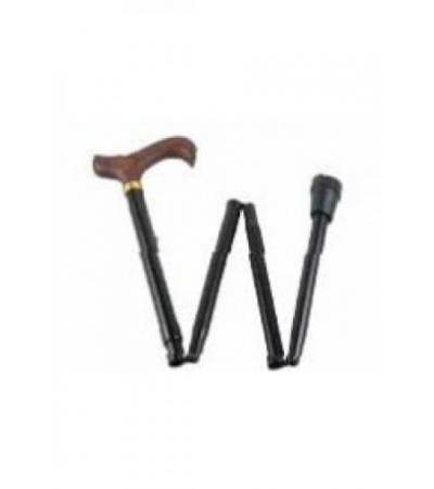 GASTROCK Faltstock 85-95cm 4f Alu schwarz Derby