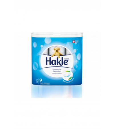 HAKLE Klassische Sauberkeit weiss FSC 9 Stk