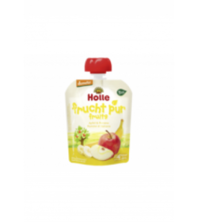 HOLLE Pouchy Apfel mit Banane 90 g