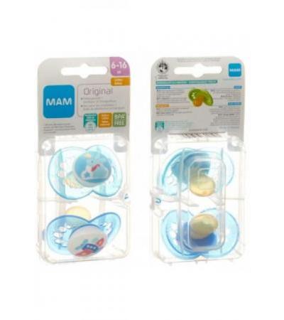 MAM Original Nuggi Lat 6-16M 2 Stk