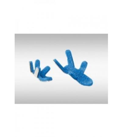 OMNIMED DALCO FROG Fingerschiene L silber blau