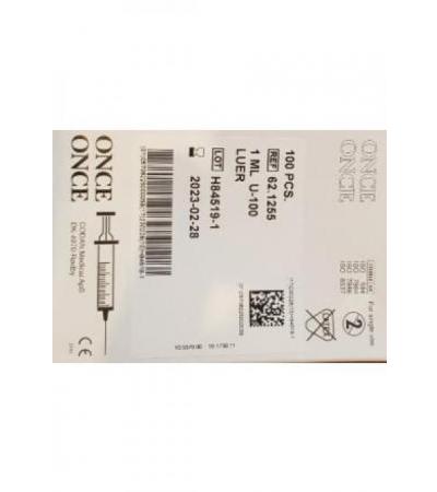 ONCE Einmalspritze Insulin Luer o Nad 100 x 1 ml