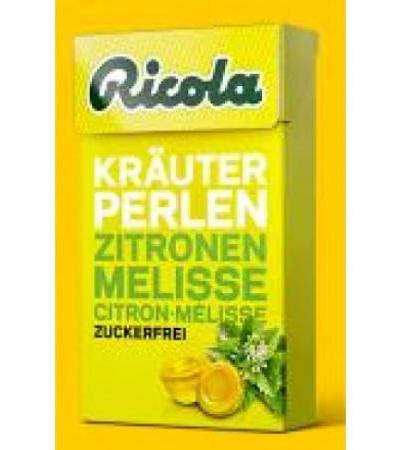 RICOLA Kräuter Perlen Zitronenm Bonbon oZ Box 25 g