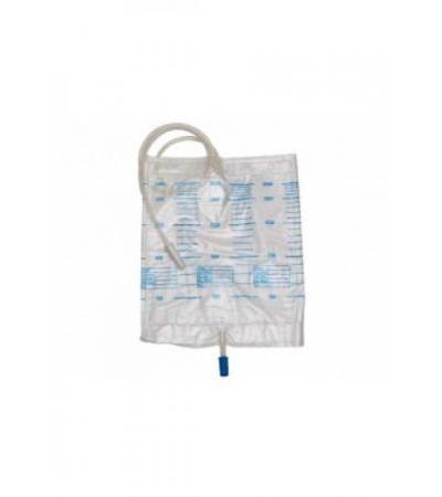 SAHAG Urinbeutel 2l 90cm mit Ablauf 10 Stk