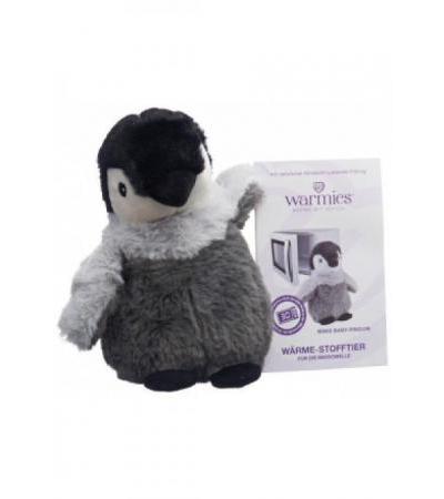 WARMIES Minis Wärme-Stofftier Baby-Pinguin Lavend