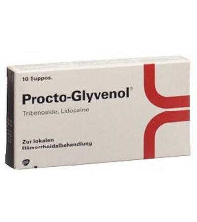 PROCTO-GLYVENOL SUPP 400 MG 10 STK