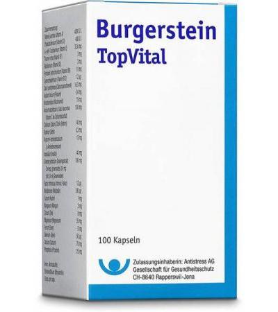BURGERSTEIN TOPVITAL KAPS 100 STK