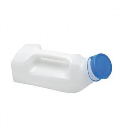 SUNDO URINFLASCHE HERREN 1L MIT DECKEL MILCHIG-TRANSPARENT