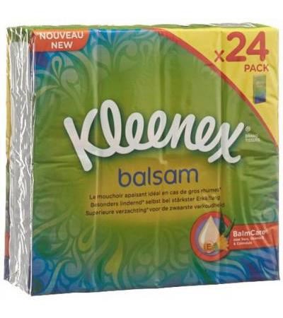 KLEENEX BALSAM TASCHENTÜCHER 24 PACK À 9 TÜCHER