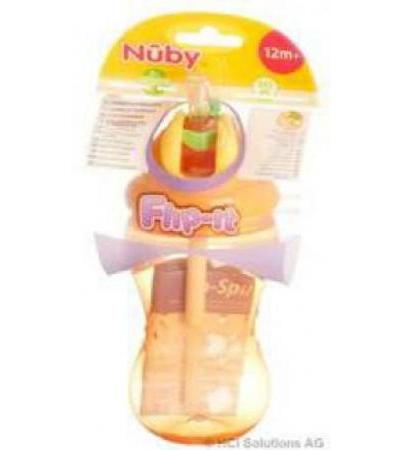 NÛBY TRINKHALMFLASCHE FLIP-IT STAND 1 STÜCK