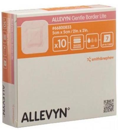 ALLEVYN GENTLE BORDER LITE 5X5CM 10 STK