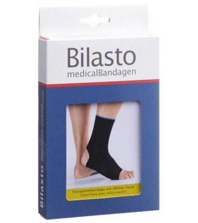 BILASTO FUSSGELENKBANDAGE XL FERSE OFFEN SCHW/BLAU