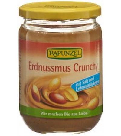 RAPUNZEL ERDNUSSMUS CRUNCHY MIT SALZ GLAS 500G