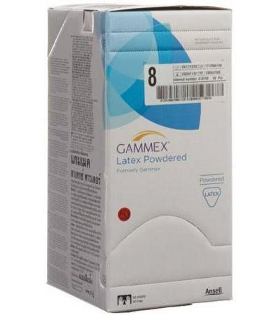 GAMMEX OP-HANDSCHUHE 8 LATEX POWDERED 50 PAAR