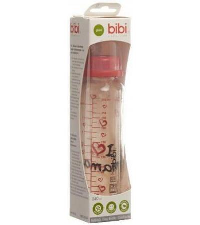 BIBI SCHMALHALSFLASCHE PA DENM 240ML MAPA ASSORTIERT