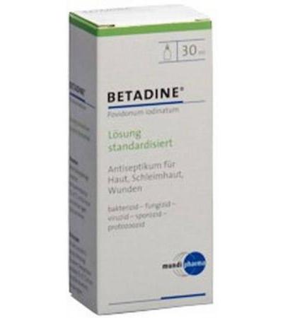 BETADINE LÖSUNG STANDARDISIERT LÖS FL 30 ML