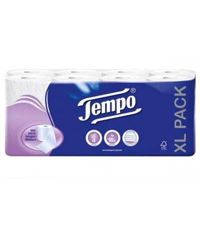 TEMPO TOILETTENPAPIER WEISS 4LAGIG 120 BLATT 16 STK