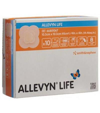 ALLEVYN LIFE SILIKON-SCHAUMVERBAND 10.3X10.3CM 10 STK
