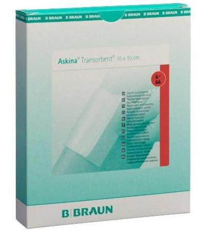 ASKINA TRANSORBENT WUNDAUFL 10X10CM 10 STK
