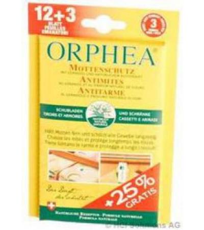ORPHEA MOTTENSCHUTZ BLÄTTER BLÜTENDUFT 12+3 STÜCK AKTION