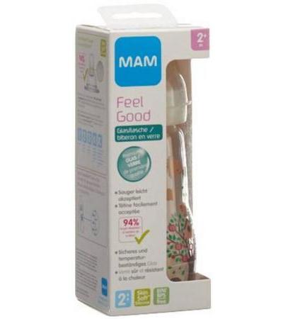 MAM FEEL GOOD GLASFLASCHE 260ML 2+ MONATE