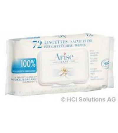 ARISE SWISS BABY CARE FEUCHTTÜCHER KÖRPER & GESICHT 72 STK