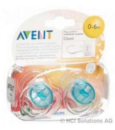 AVENT PHILIPS NUGGI TRANSPARENT 0-6 MONATE 2 STK