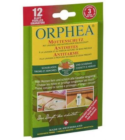 ORPHEA MOTTENSCHUTZ BLÄTTER EDELHOLZDUFT 12 STK