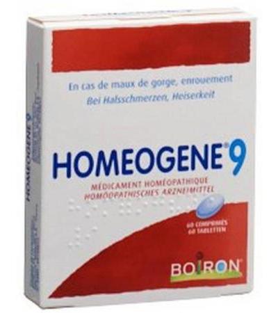 HOMEOGENE BOIRON NO 9 TABL 60 STK