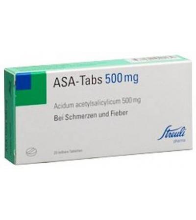 ASA-TABS 500 MG 20 TEILBARE TABLETTEN