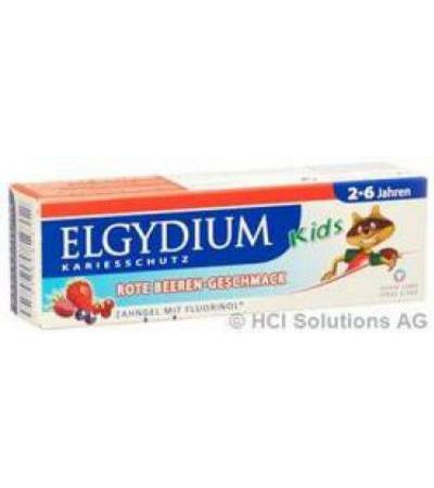ELGYDIUM KIDS ROTE BEEREN 2-6 JAHRE ZAHNPASTA 50 ML