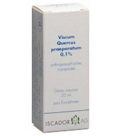 ISCADOR VISCUM QUERCUS PRAEP 0.1 % DILAQ 20 ML
