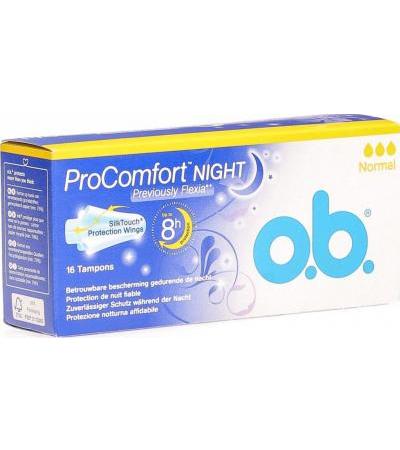 Ob Flexia Pro Comfort Tampons Night Normal 16 штук