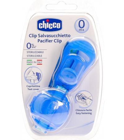 Chicco Saugerschutz mit Clip Blue 0m+