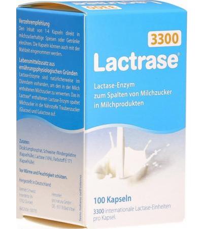 Лактразе для расщепления лактозы в молочных продуктах 100 капсул